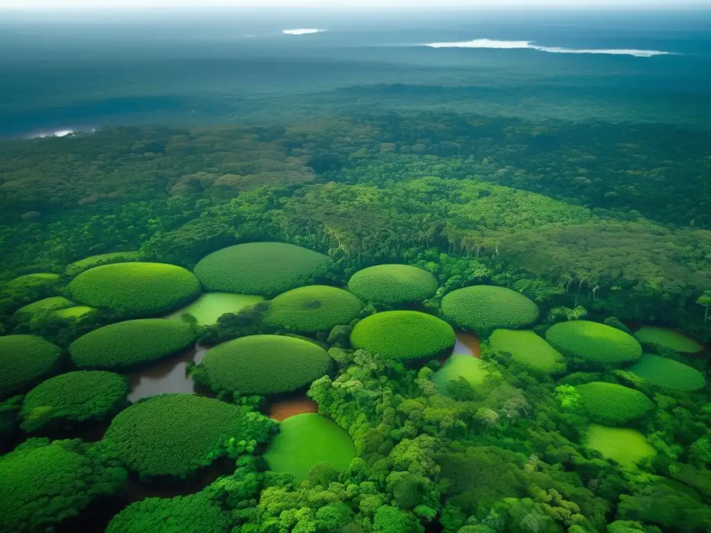 Impresionante vista aérea de la exuberante selva amazónica, reflejando la magnitud y belleza natural - Consecuencias de la pérdida de biodiversidad