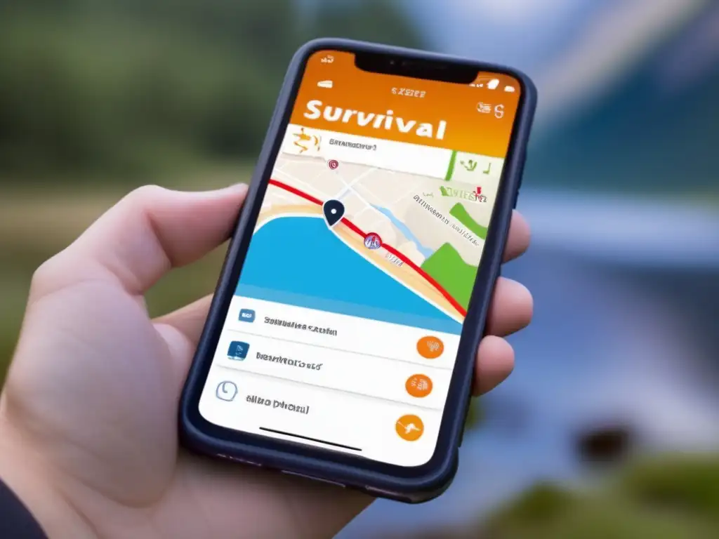 Aplicación móvil de supervivencia con herramientas esenciales y recursos para diversas situaciones - 110 caracteres