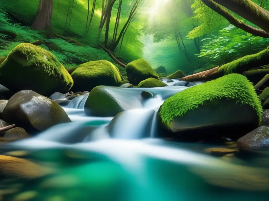 Arroyo de montaña cristalino y sereno - Enfermedades transmitidas por agua en supervivencia