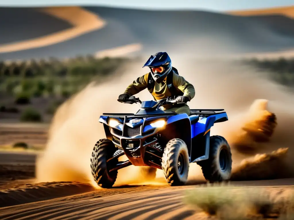 Ventajas ATV en preparación: ATV moderno en acción, versátil y adaptable