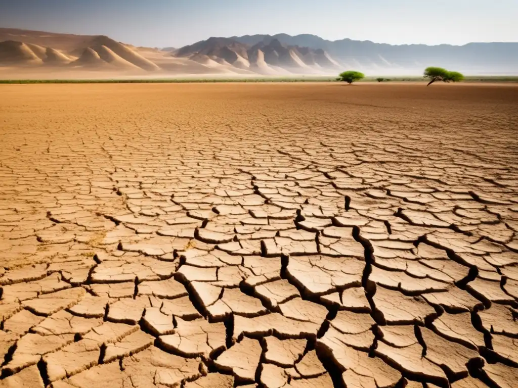 Paisaje árido muestra impacto cambio climático en agricultura y seguridad alimentaria