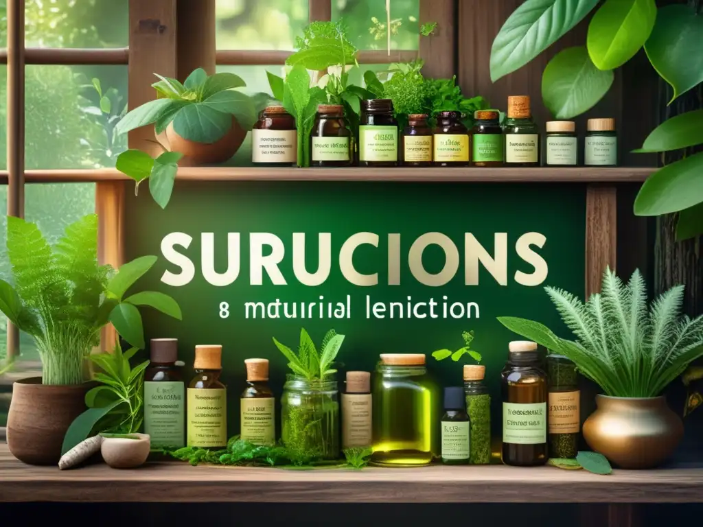 Remedios naturales infecciones supervivencia: diversidad de plantas medicinales en entorno natural