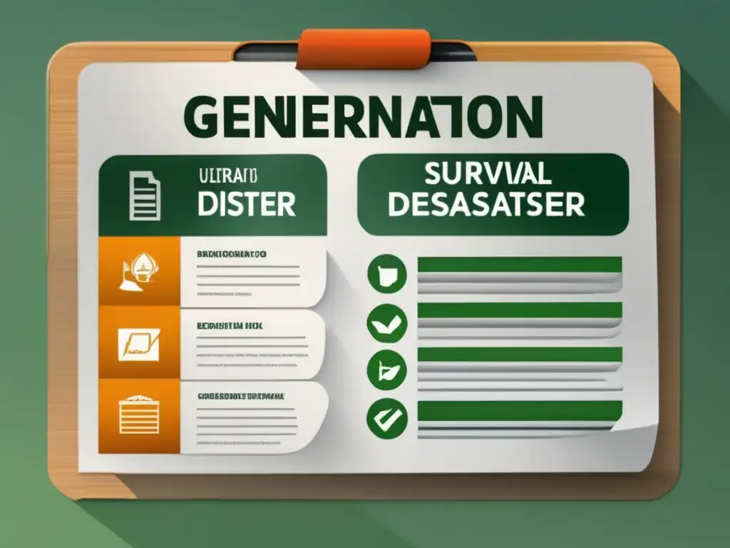 Checklist supervivencia desastre ambiental