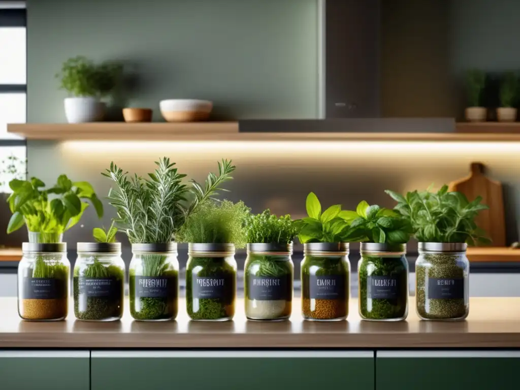 Hierbas medicinales para cultivar en cocina moderna