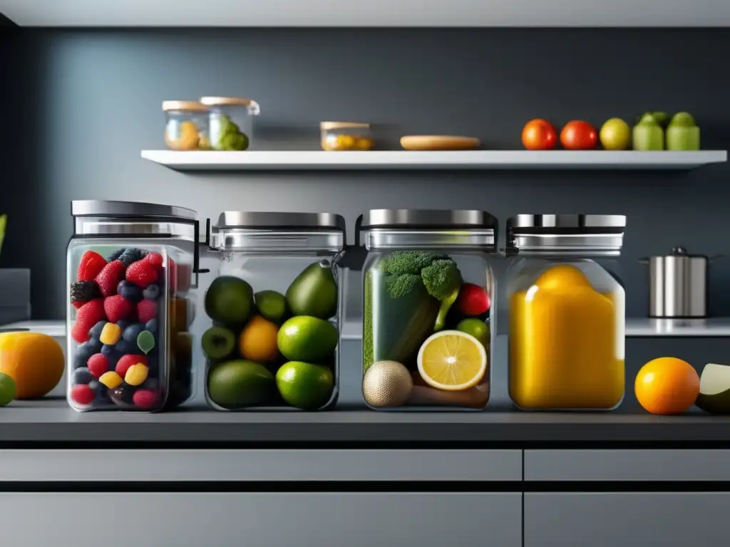 Mejores recipientes alimentos: cocina moderna y bien organizada