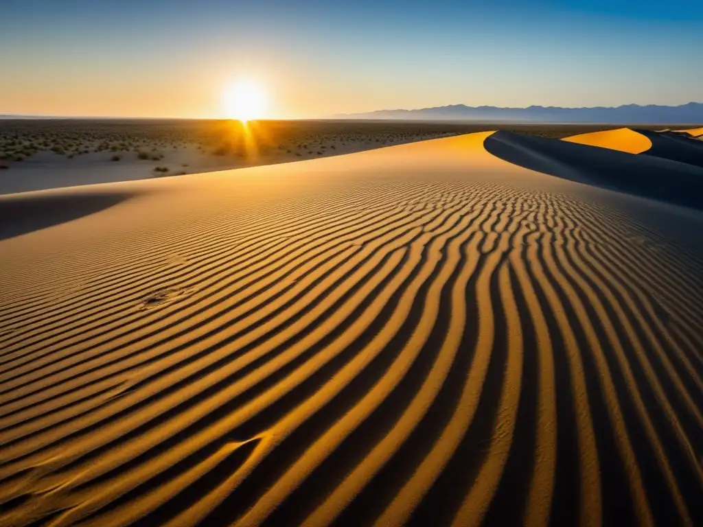 Estrategias supervivencia desierto: Desafío y soledad en un vasto paisaje desértico, donde el calor y la sed son constantes compañeros