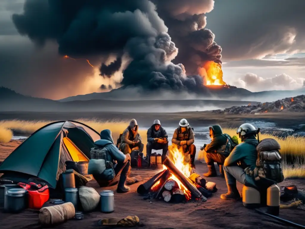 Adaptación de preppers al cambio climático en un paisaje postapocalíptico con amenaza de clima extremo y desolación