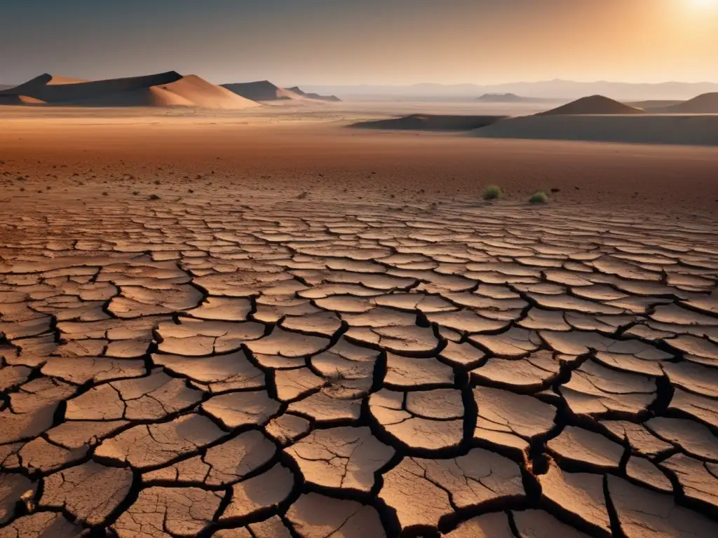 Paisaje árido y devastador evidencia el impacto del cambio climático