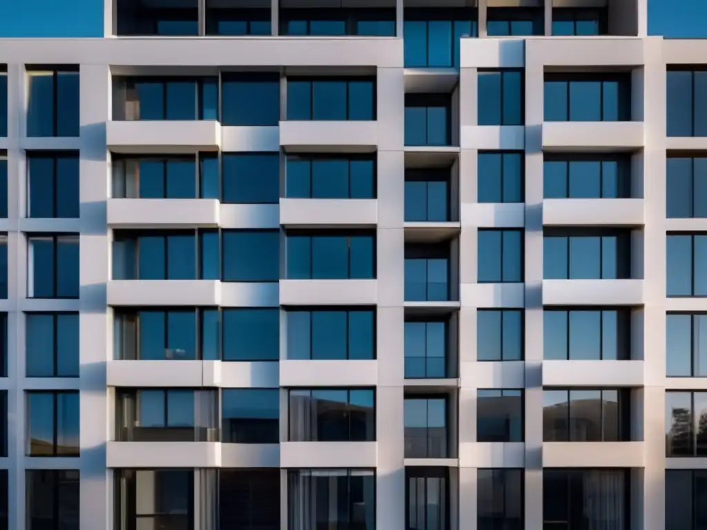 Fortificación segura de viviendas: moderno edificio residencial con puertas y ventanas reforzadas