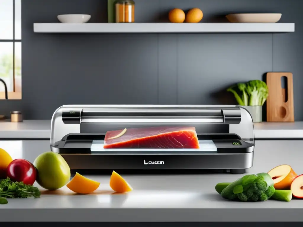 Ahorro y frescura en alimentos Sellador al vacío para alimentos en acción, preservando frescura y reduciendo desperdicio