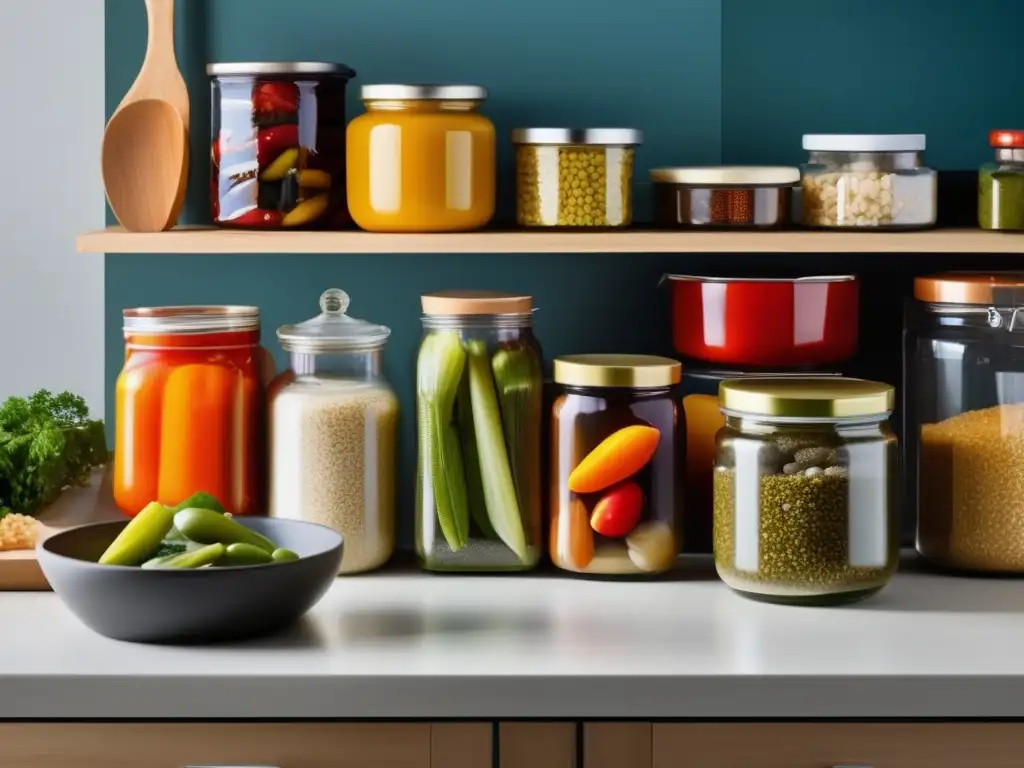 Cocina moderna con alimentos preservados Técnicas de salazón de alimentos para supervivencia