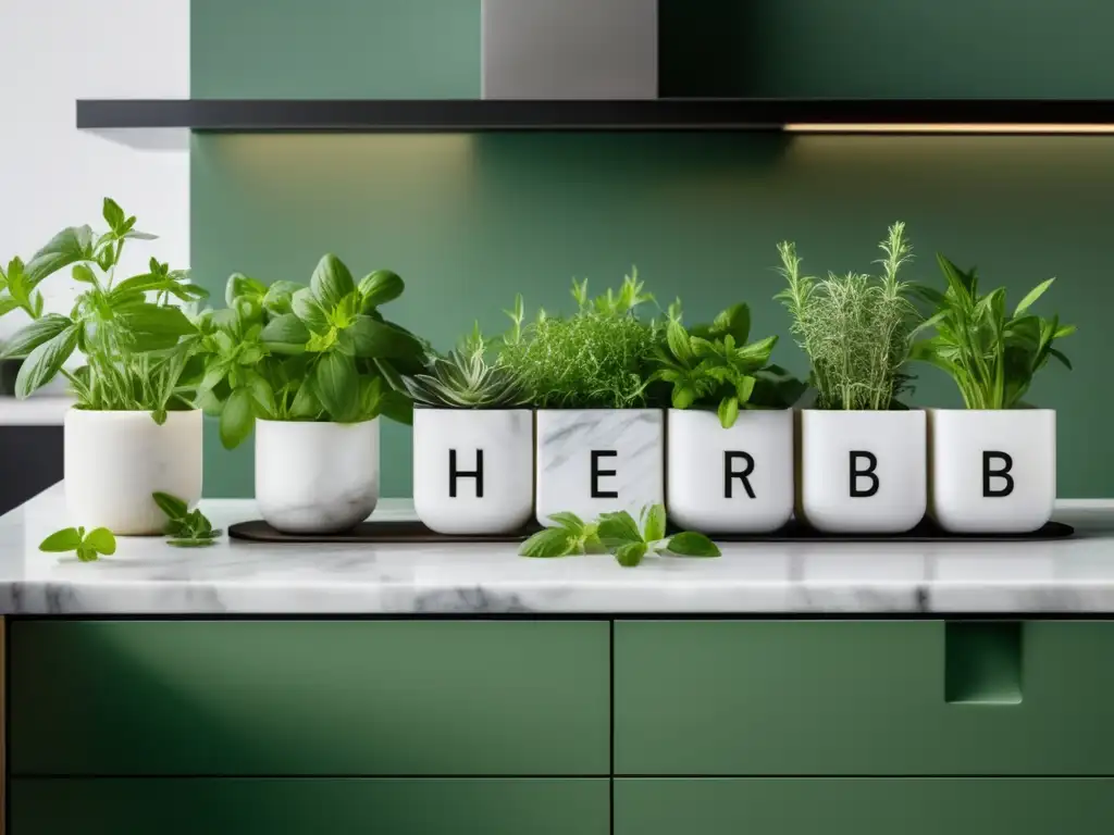 Hierbas medicinales para cultivar en la cocina