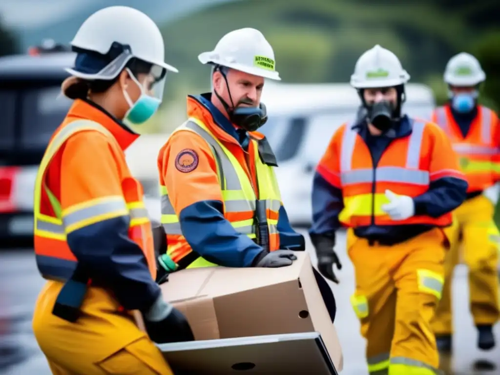 Equipo de respuesta a emergencias en acción