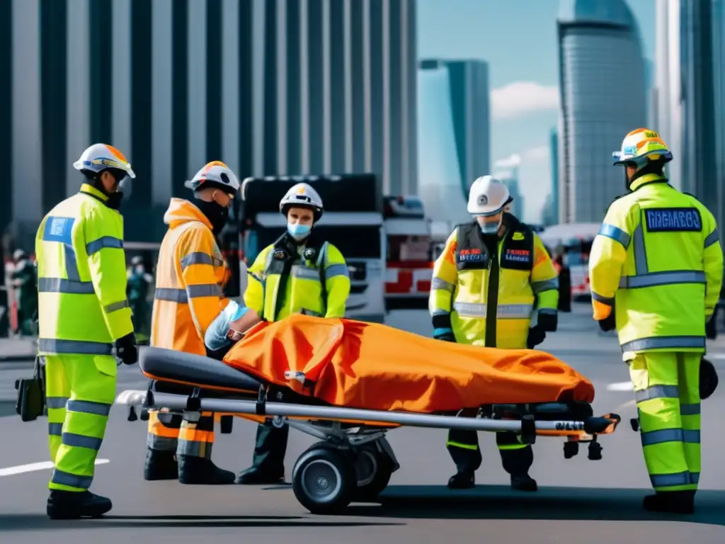 Equipo de emergencia en acción: Primeros auxilios en situaciones de trauma