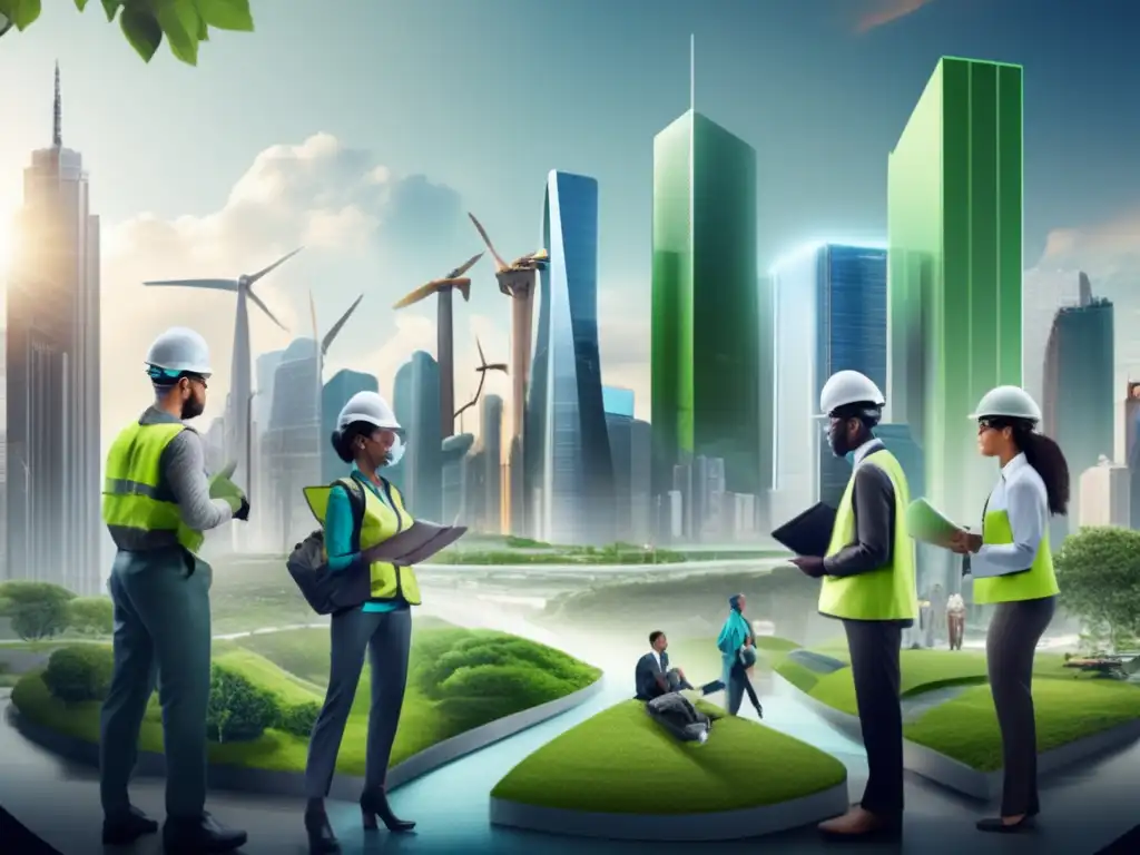Equipo diverso combatiendo cambio climático Equipo diverso trabajando juntos contra cambio climático - Guía práctica cambio climático preppers