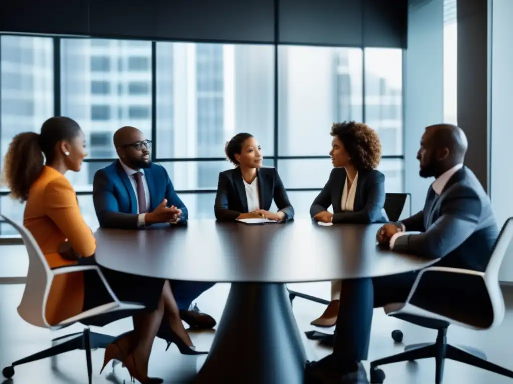 Importancia del liderazgo en crisis: profesionales colaborando y practicando la autogestión emocional, buscando apoyo y trabajando en equipo