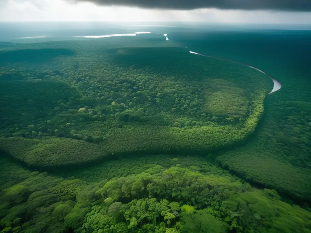 Selva amazónica: vasta expanse de árboles, follaje y diversidad de vida vegetal