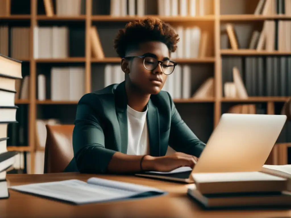 Estudiante gestionando finanzas en crisis