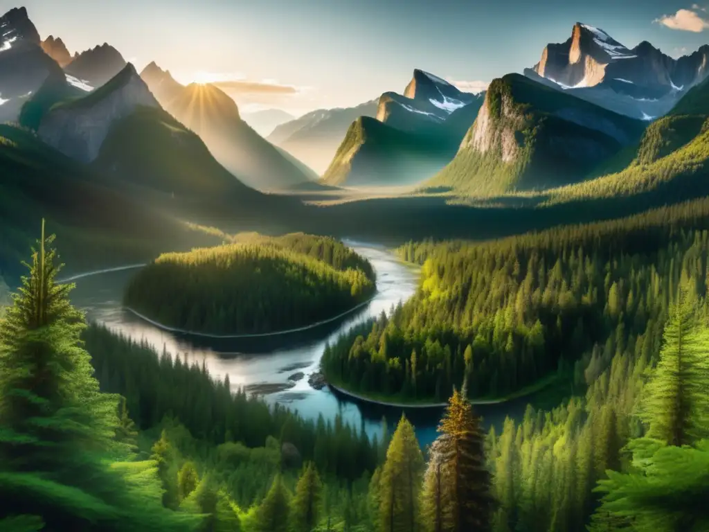 Panorama majestuoso de una naturaleza virgen: Guía completa de uso de brújula en la naturaleza