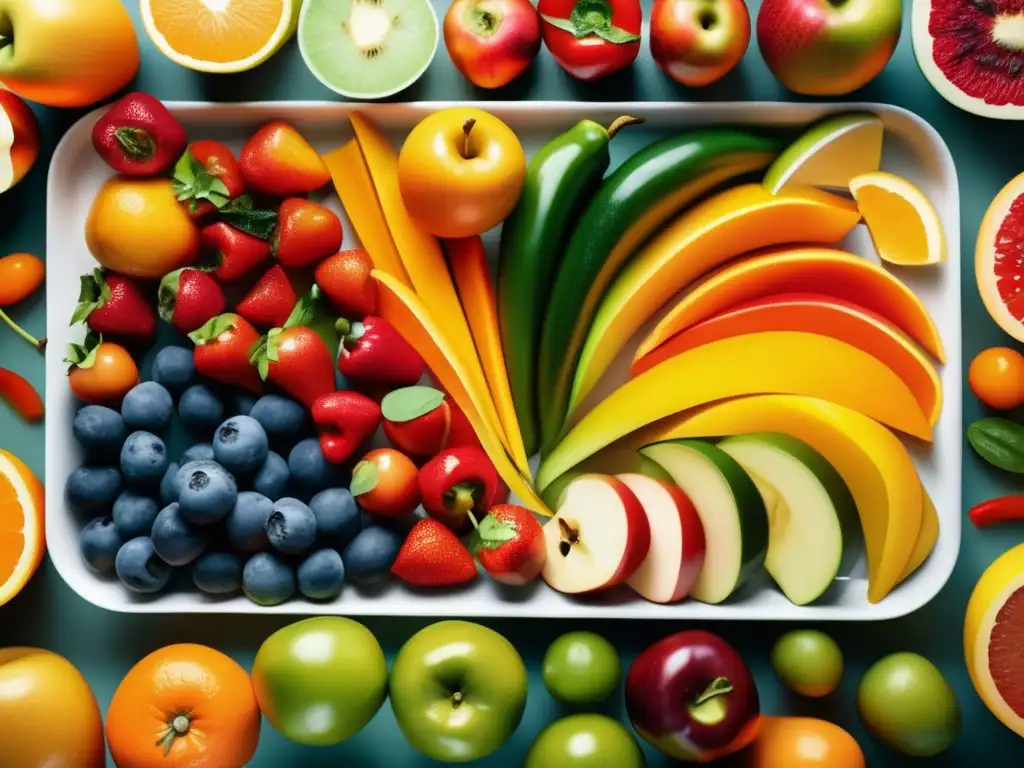 Técnicas de deshidratación de alimentos: Frutas y verduras vibrantes sometidas al método de deshidratación por calor