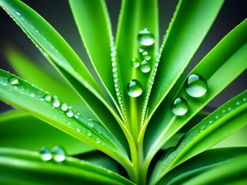 Hoja de aloe vera con gotas de agua: Remedios naturales para tratar quemaduras