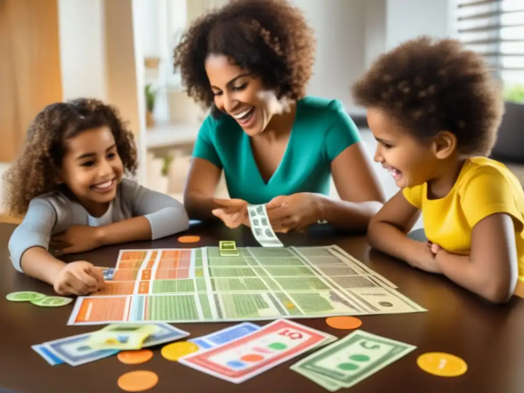 Familia diversa disfrutando juego 