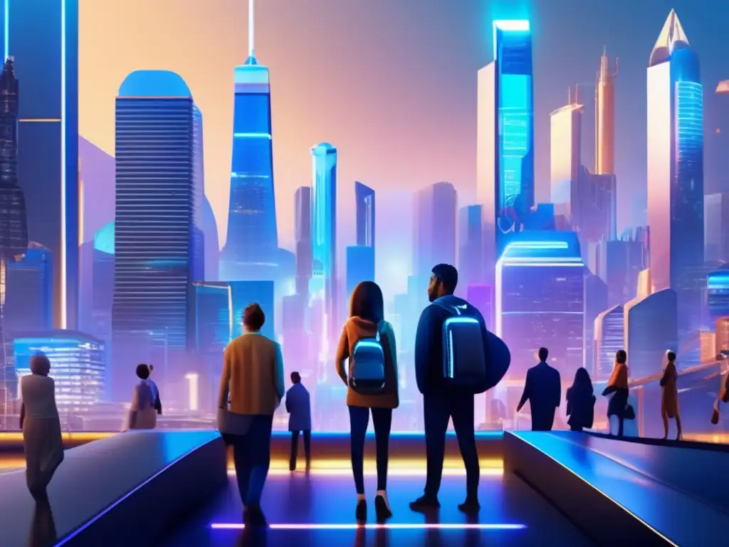 Futuro financiero en una ciudad futurista Herramientas financieras para preppers en tiempos de inflación