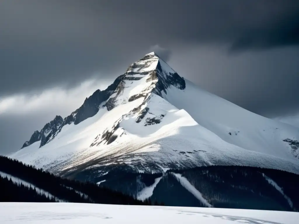 Supervivencia en avalanchas: Orientación eficaz - Naturaleza salvaje y desafiante en una imponente montaña nevada