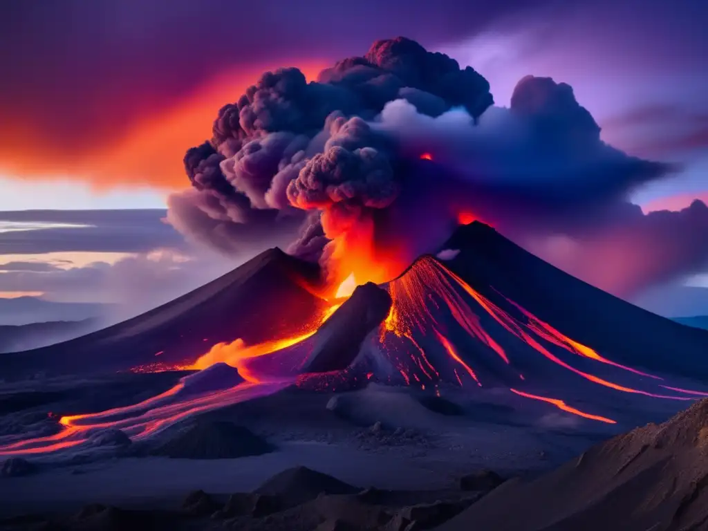 Preparación erupción volcánica: imagen 8k impresionante con poderoso y cautivador volcán en erupción, paisaje impactante