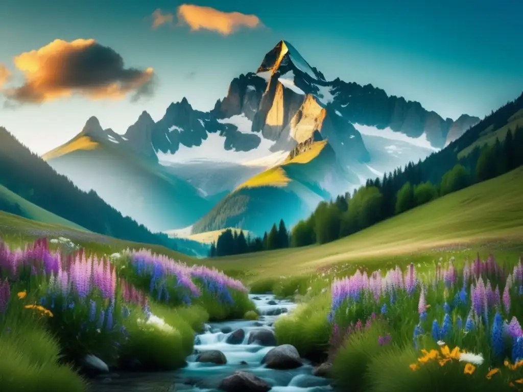 Impresionante paisaje alpino - Técnicas de supervivencia en montañas