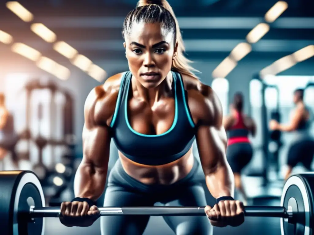 Entrenamiento intenso en el gimnasio Técn