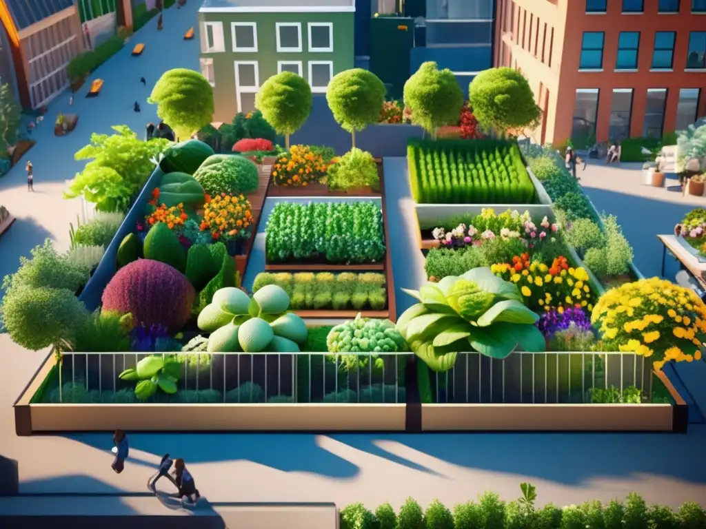 Agricultura urbana: seguridad alimentaria y belleza de un jardín urbano