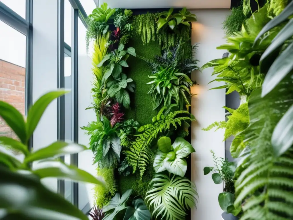 Jardín vertical en apartamento: belleza, frescura y beneficios