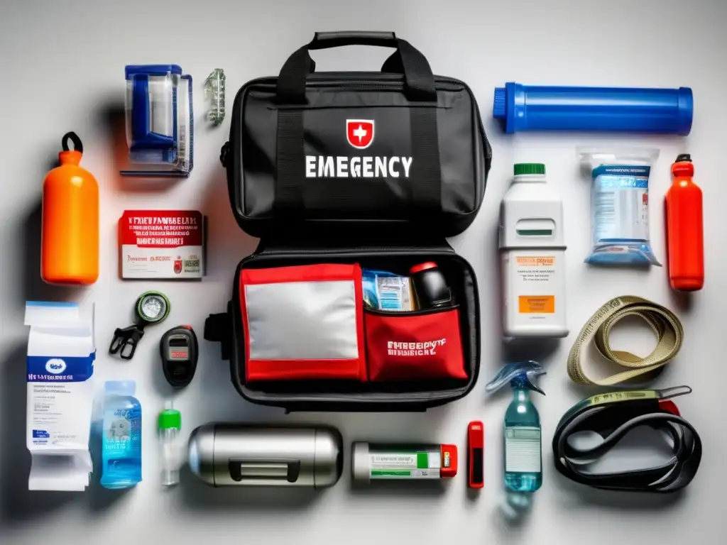 Kit de emergencia bien surtido - Guía médica supervivencia preppers