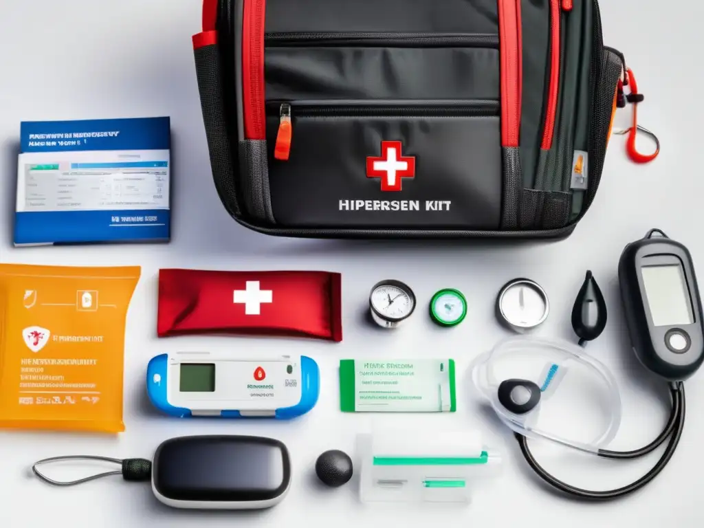 Kit de emergencia para hipertensión: suministros médicos esenciales y plan de emergencia personalizado