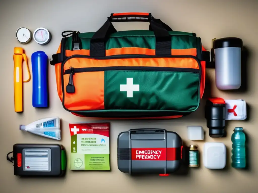 Kit de emergencia organizado: Plan de evacuación familiar completo