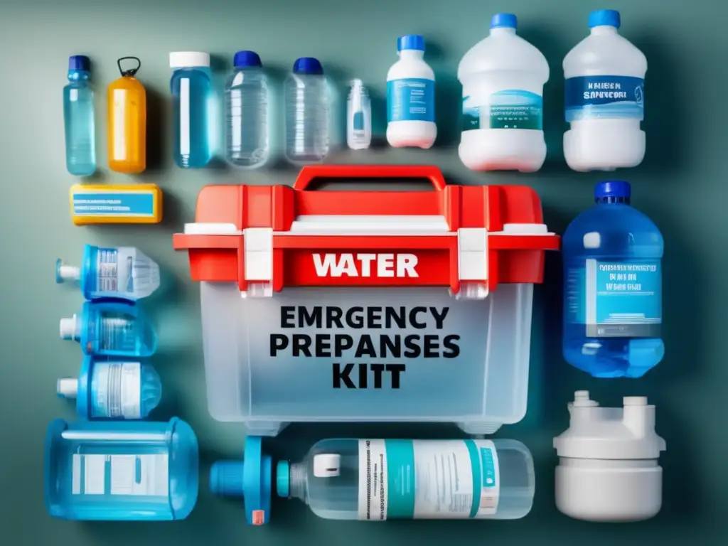 Kit emergencia: Almacenamiento agua purificada