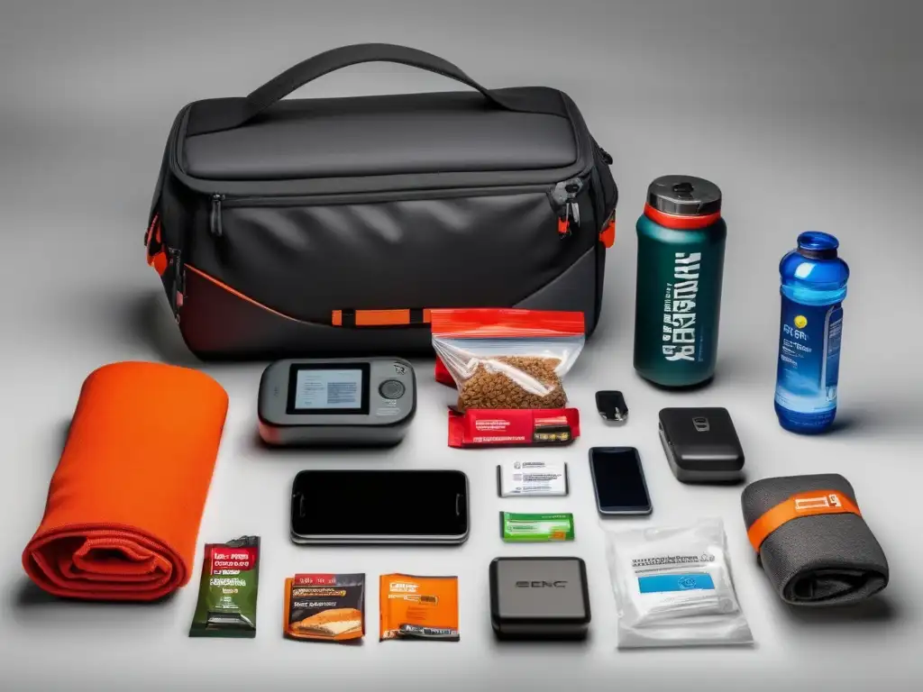 Kit de emergencia para vehículos completo, organizado y listo para cualquier situación de emergencia