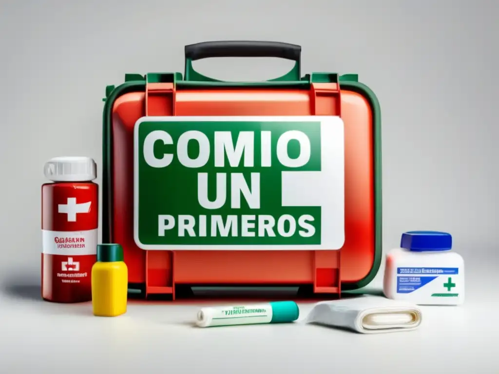 Botiquín de primeros auxilios para desastres naturales: kit moderno y organizado con elementos esenciales