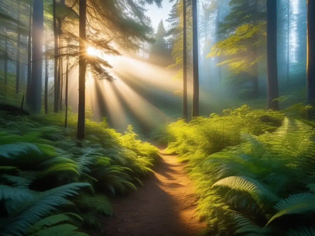 Impresionante imagen de una vasta naturaleza virgen al amanecer - Libros esenciales navegación orientación supervivencia