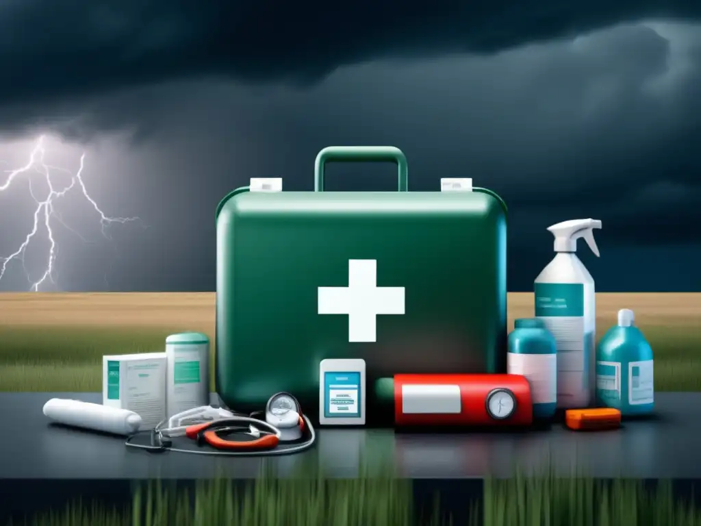 Preparación médica para desastres climáticos: Kit de emergencia moderno y completo