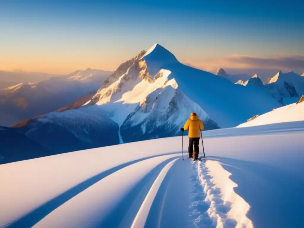 Paisaje montañoso con nieve: Preparación para avalanchas: consejos prácticos