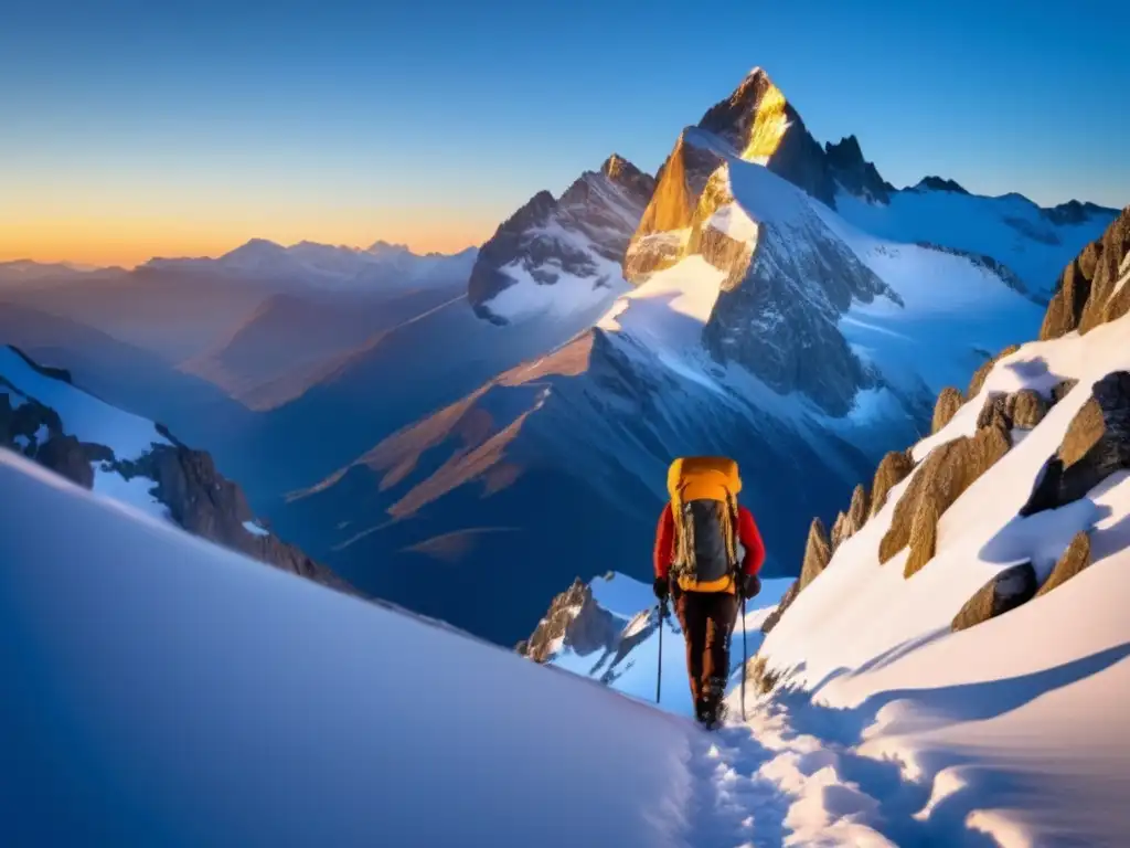 Paisaje montañoso al amanecer: Importancia entrenamiento físico supervivencia