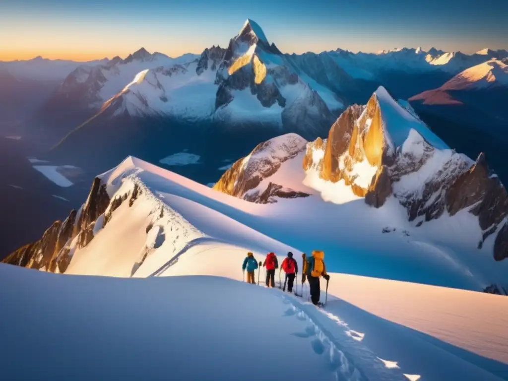 Preparación para avalanchas: consejos prácticos en majestuosa imagen de montañas nevadas