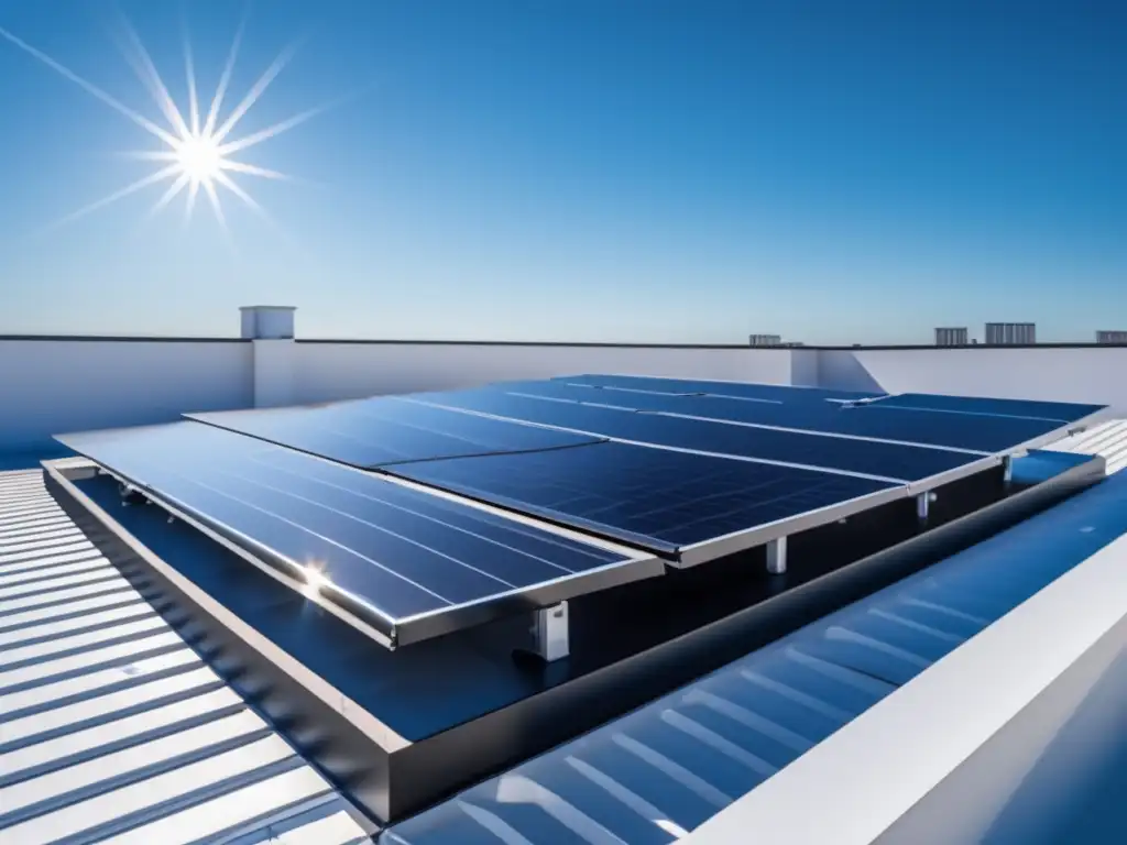 Paneles solares en tejado residencial: construcción sistema energía solar