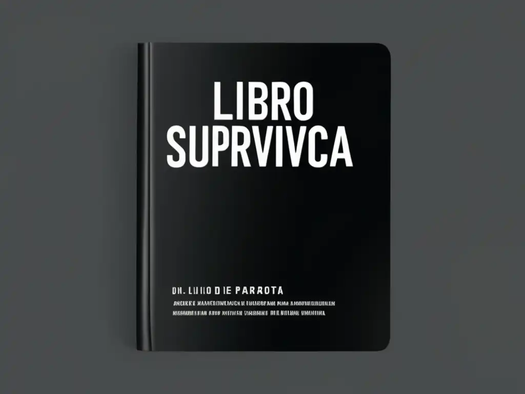 Portada moderna y detallada de un libro de supervivencia - Mejores libros supervivencia recomendados