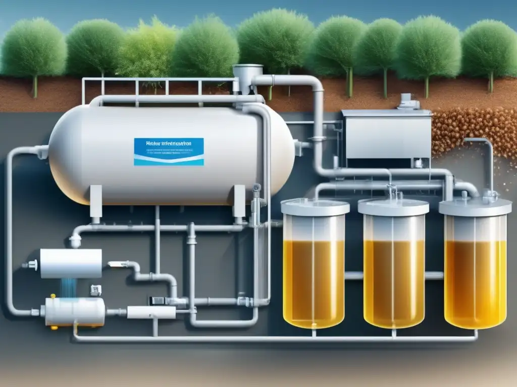 Purificación agua lluvia paso a paso: sistema moderno de filtración y desinfección con filtros de malla, luz UV y tecnología avanzada