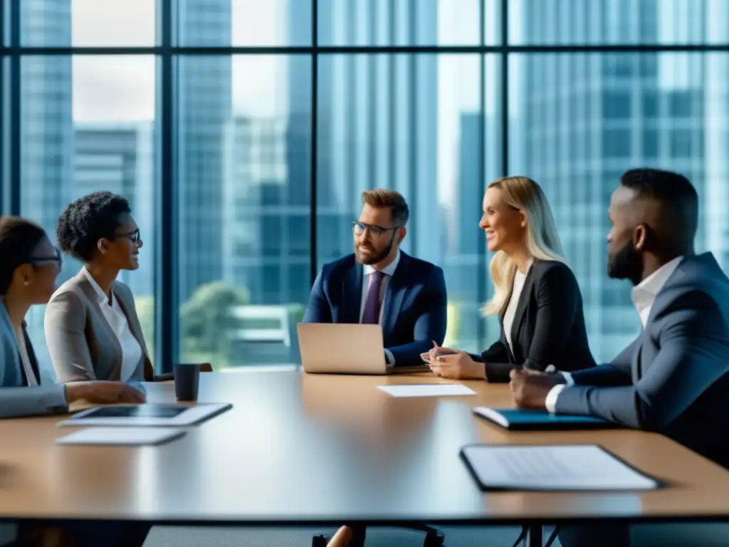 Profesionales colaborando en gestión de deudas durante crisis financiera