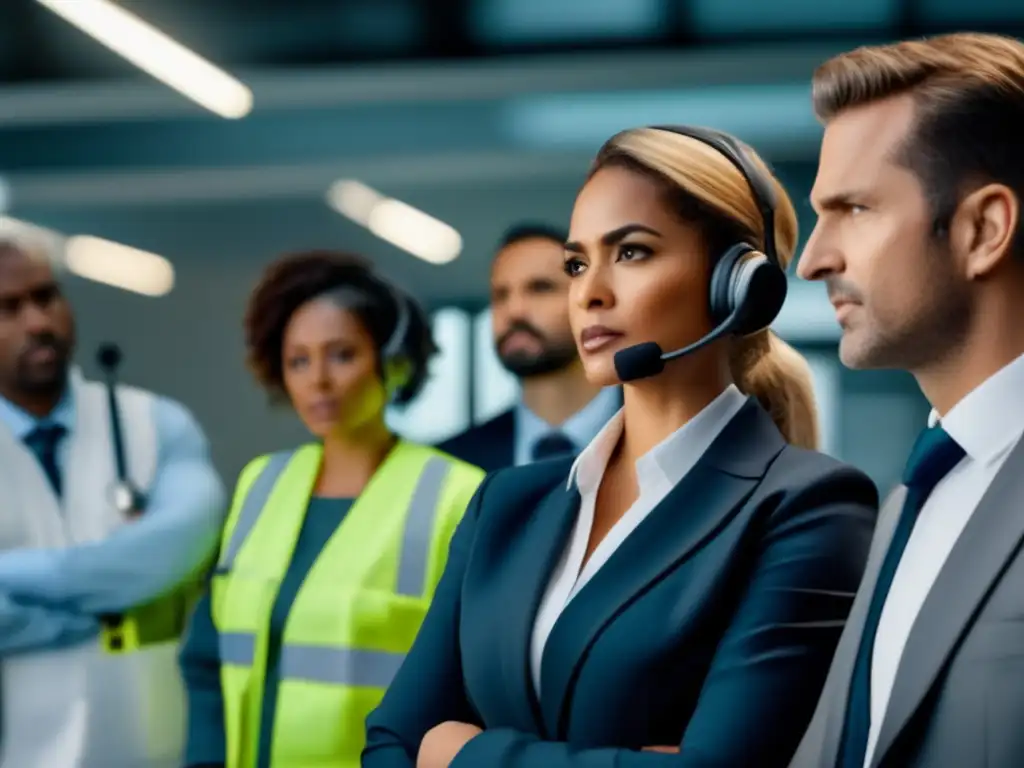 Profesionales en comunicación efectiva durante una emergencia