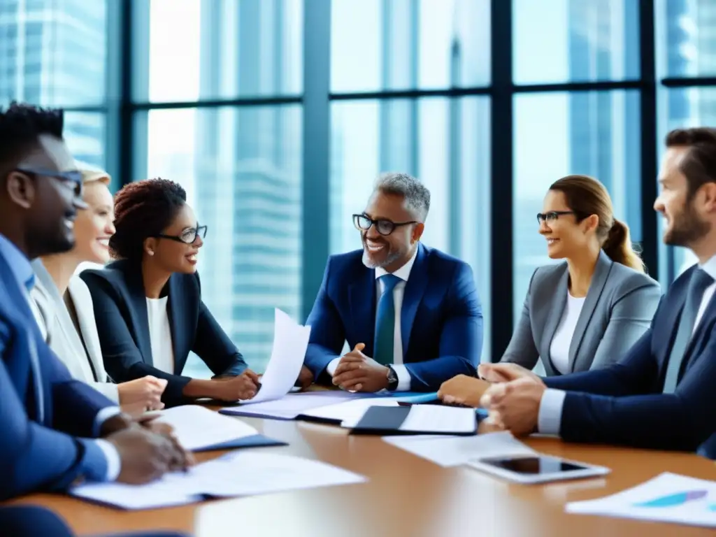 Profesionales discutiendo sobre la importancia de la resiliencia financiera